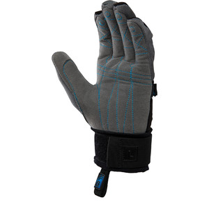 2023 Radar Voyage Wakeboarding Gloves R18GL-VO - Black / Silver / Blue